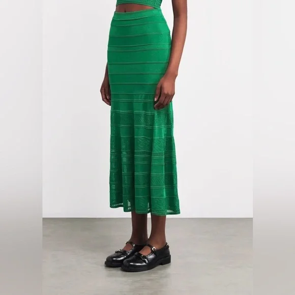 SANDRO Women's Maxi Decorative Knit Skirt